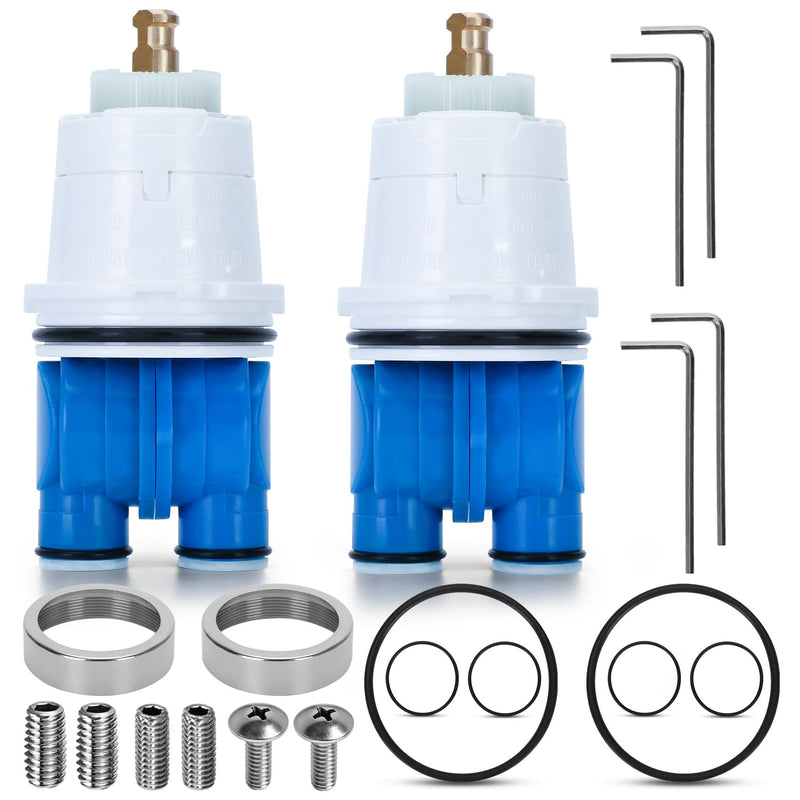RP19804 Cartridge Compatible with Delta 1300/1400 Series Tub/Shower Valve RP19804 with RP22734 Bonnet Nut x2 2