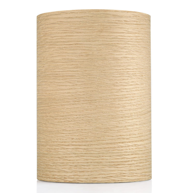 Rift-Cut White Oak Veneer Roll 7" x 16FT+, Pre-Glued Iron-On Wood Veneer for DIY Fireplace Mantels & Faux Beam Wraps, Sanded Smooth Finish for Cabinet Refacing & Furniture Makeovers 7 in x 16 ft