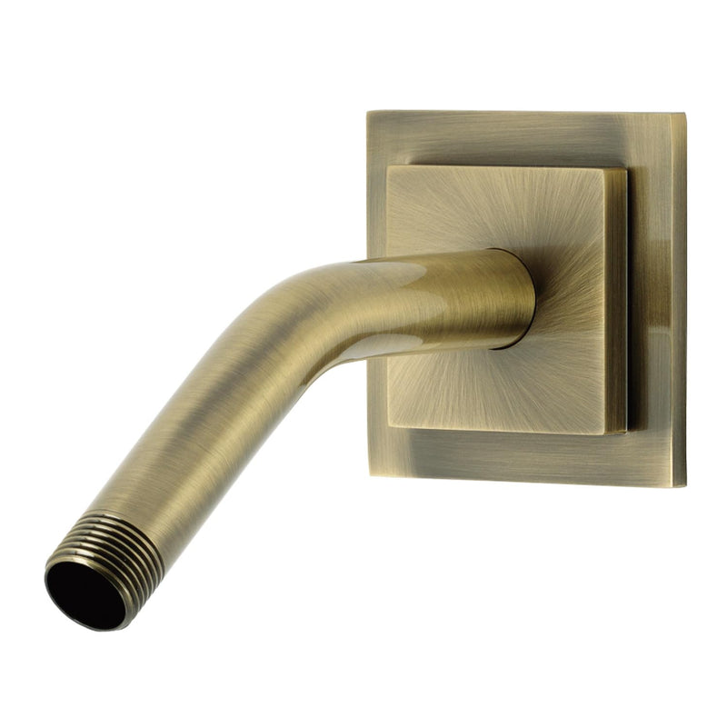 Kingston K151AK33 Trapeze Shower Arm with Square Flange, Antique Brass 7-11/16" (L) x 3" (W) x 3-3/4" (H)
