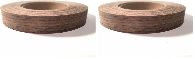 Edge Supply Walnut 2" X 50' Roll Preglued, Wood Veneer Edge Banding, Flexible Wood Tape, Easy Application Iron On with Hot Melt Adhesive. Smooth Sanded Finish Veneer Edging. Made in USA. (Pack of 2) 2" x 50' (Pack of 2)