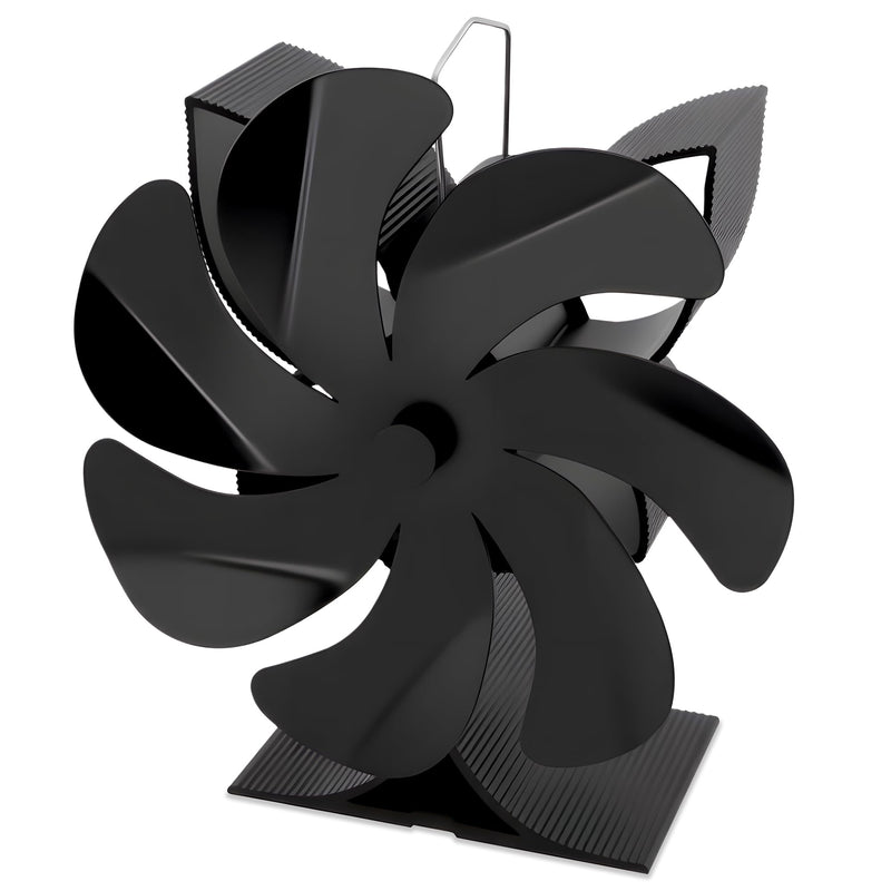 Wood Stove Fan, 2026 Upgraded 7-Blade Heat Powered Fireplace Fan