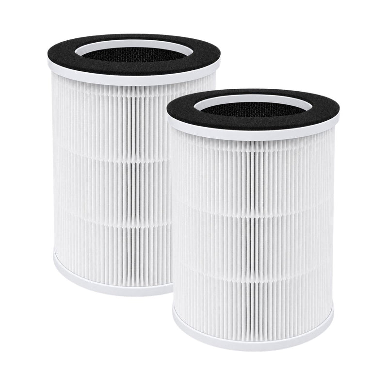 Nispira AP206 KJ100 3-in-1 HEPA Replacement Filter Compatible with AIRFIRE, FRESHDEW AP9081 Air Purifier, 2 Pack