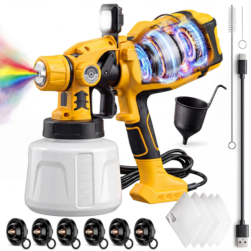 Paint Sprayer for House Painting, 1000W Stain Sprayer with 3 Spray Patterns