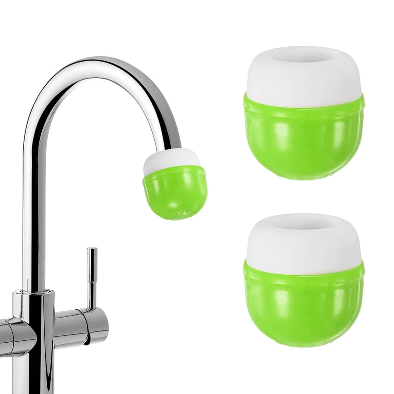 M METERXITY 2-Pack Mushroom Shaped Faucet Water Filter, Green