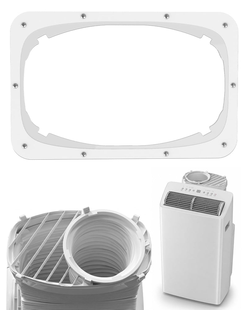 BoomBa AC Exhaust Hose Adapter Plate for DIY Window & Sliding Door Installation, Compatible with Midea Duo Dual Hose Portable Air Conditioner