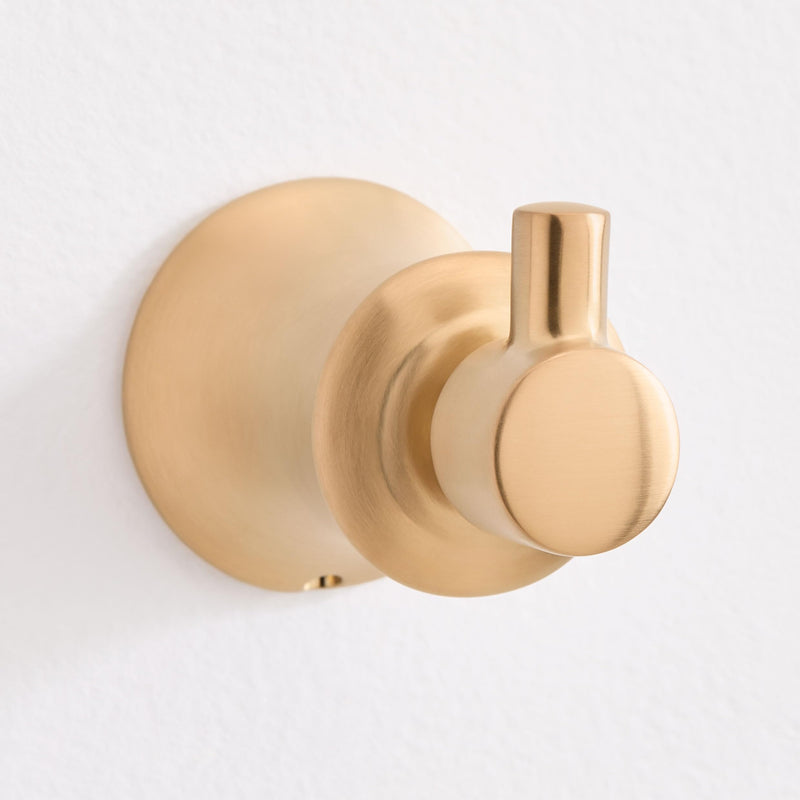 Pendleton Robe Hook - Brushed Gold