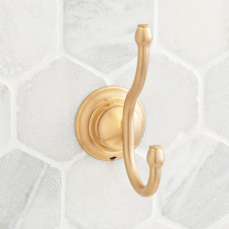 Beasley Robe Hook - Brushed Gold
