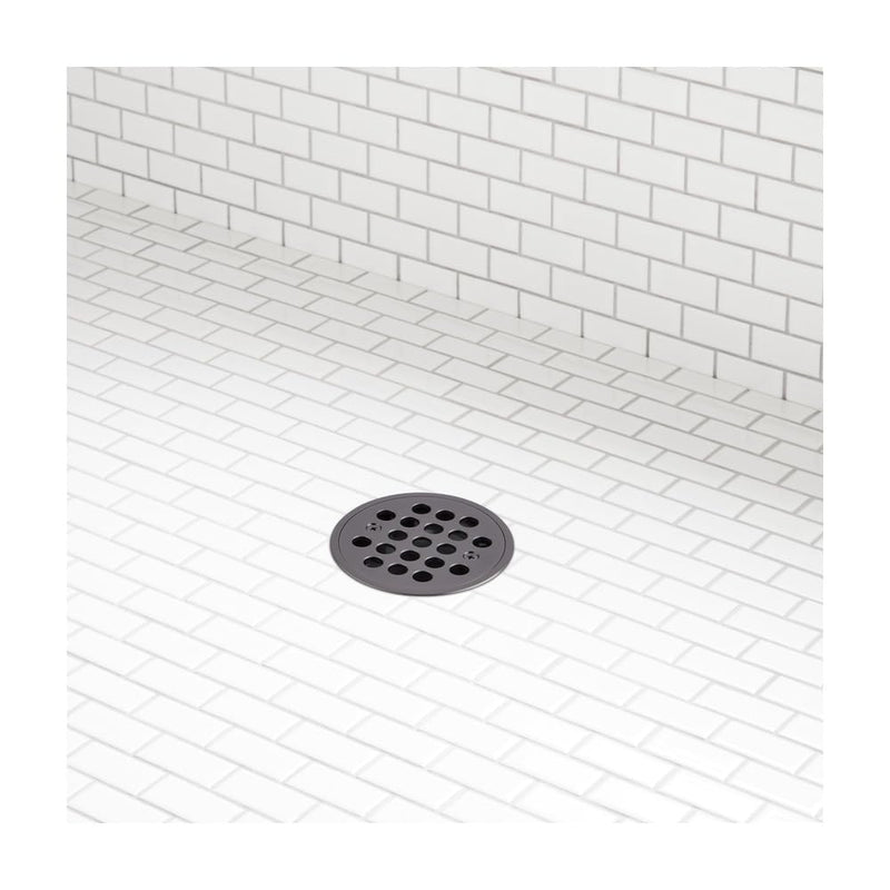 Signature Hardware Shower Drain in Gunmetal