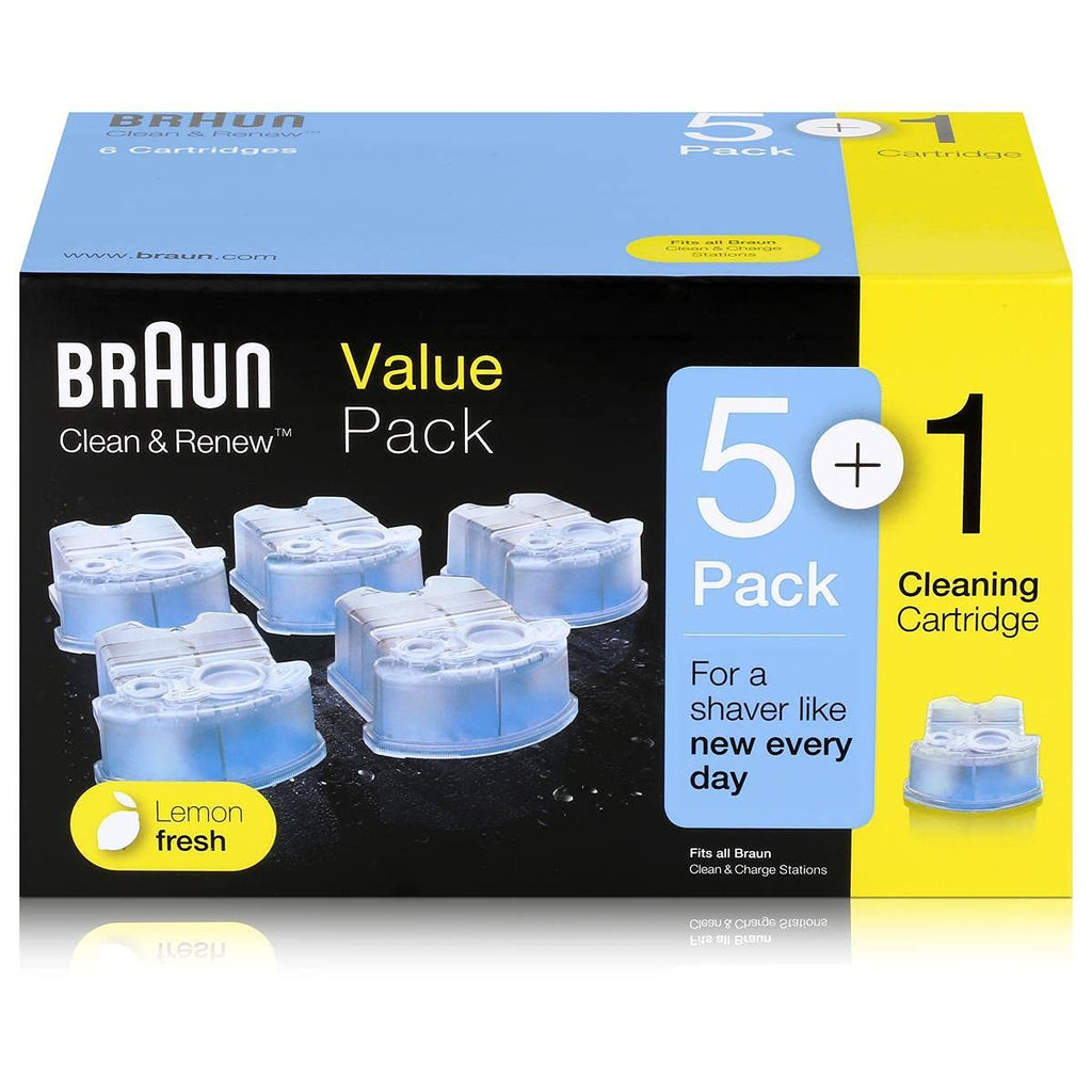 Braun Clean&Renew CCR5+1 cleaning cartridge (pack of 6) - NewNest Australia