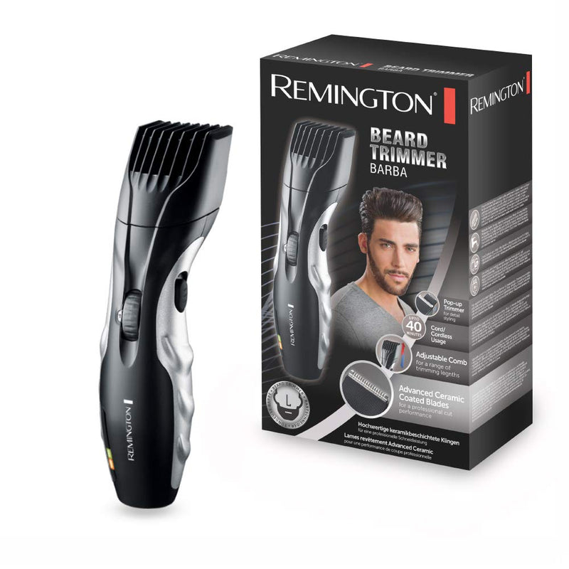 Remington Beard Trimmer Men'S Set Mb320C (Ceramic-Coated Blades, 9 Length Settings, Mains/Battery Operation, Led Charging/Recharging Indicators) Beard Trimmer, Black, Pack Of 1 - NewNest Australia