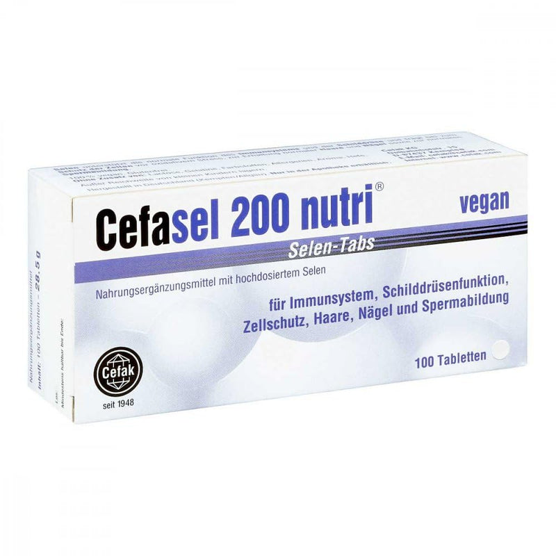 CEFASEL 200 nutri selenium tabs 100 pcs - NewNest Australia