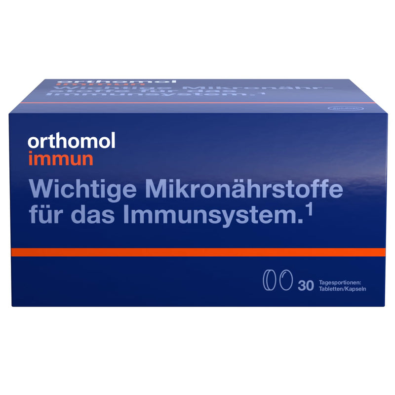 Orthomol Immun - micronutrients to support the immune system - with vitamin C, vitamin D and zinc - tablets/capsules with 30 x daily portions - NewNest Australia