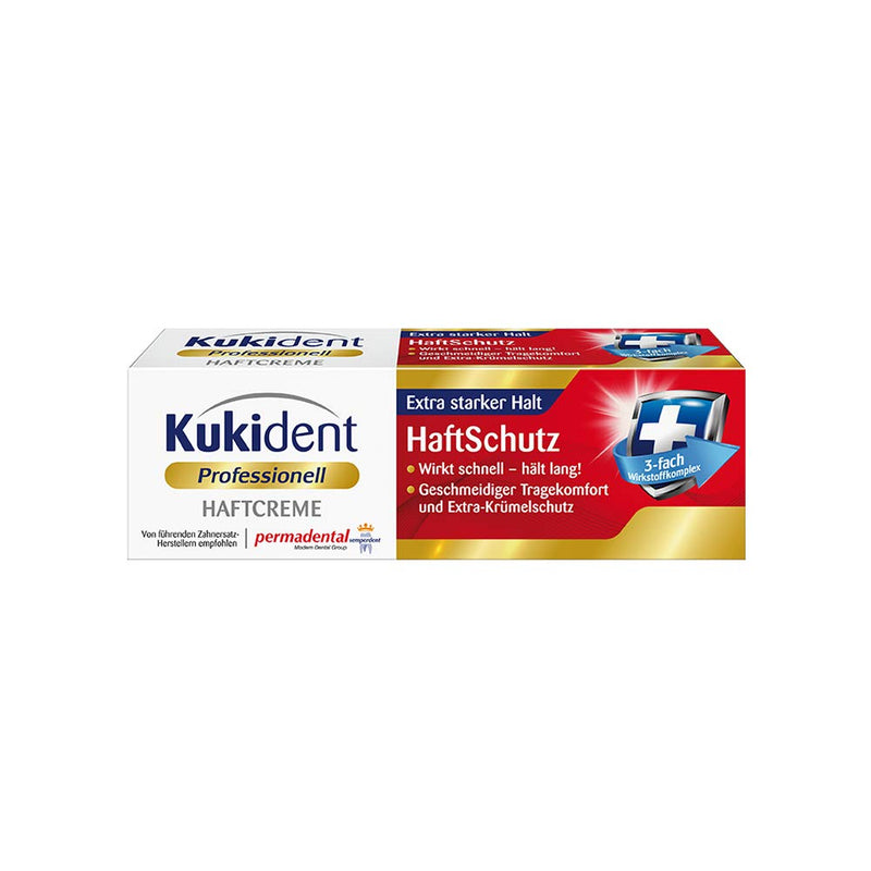 Kukident Professional adhesive cream - adhesive protection for dentures, extra strong hold - fast, long-lasting effect - 1 x 40 g - NewNest Australia