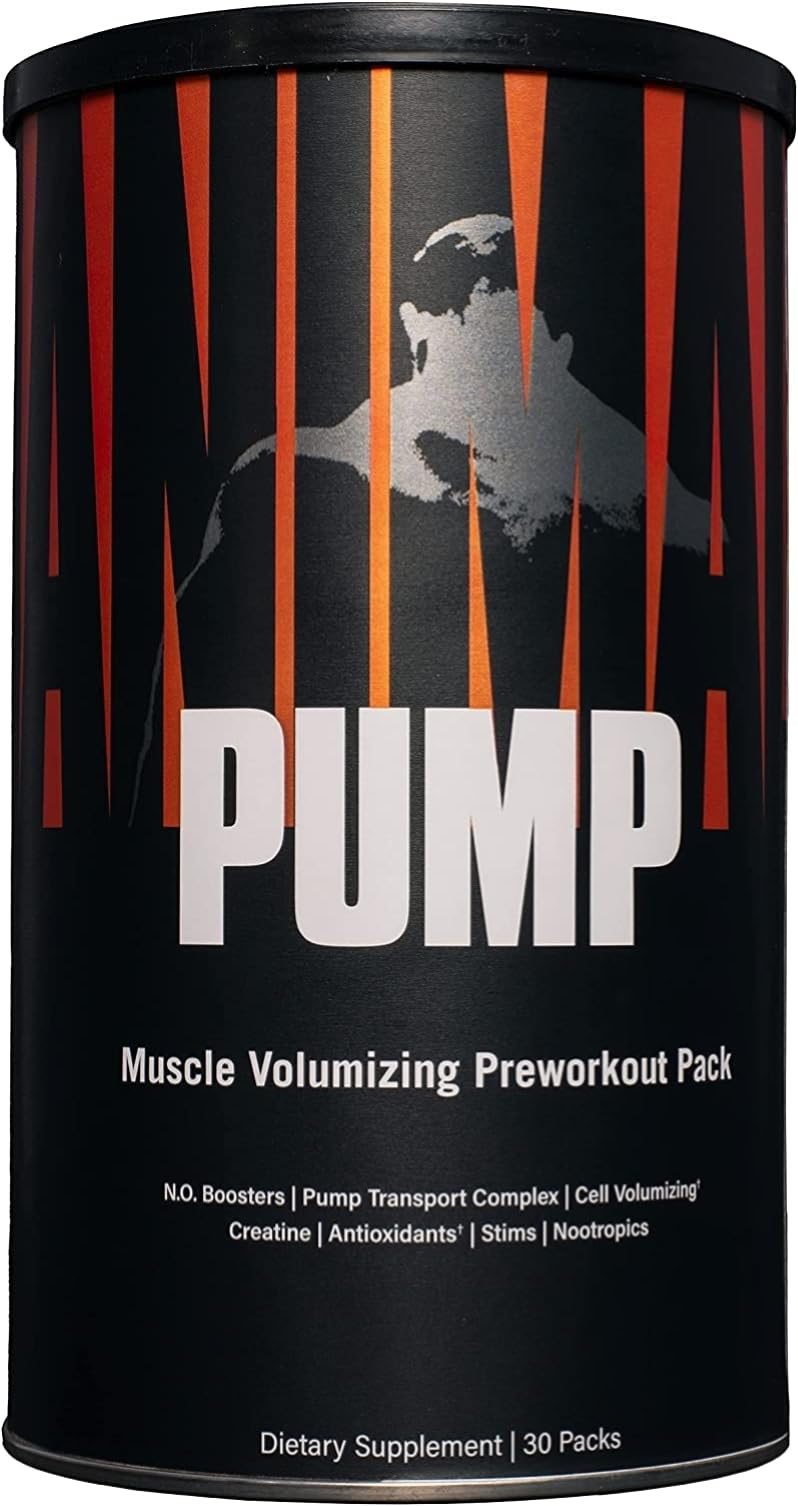 Universal Nutrition ANIMAL PUMP - Pre Workout with Creatine, L-Arginine, Beta Alanine, Taurine, Glutamine & Caffeine for maximum pump, energy & supply of amino acids during training, 30 units - NewNest Australia
