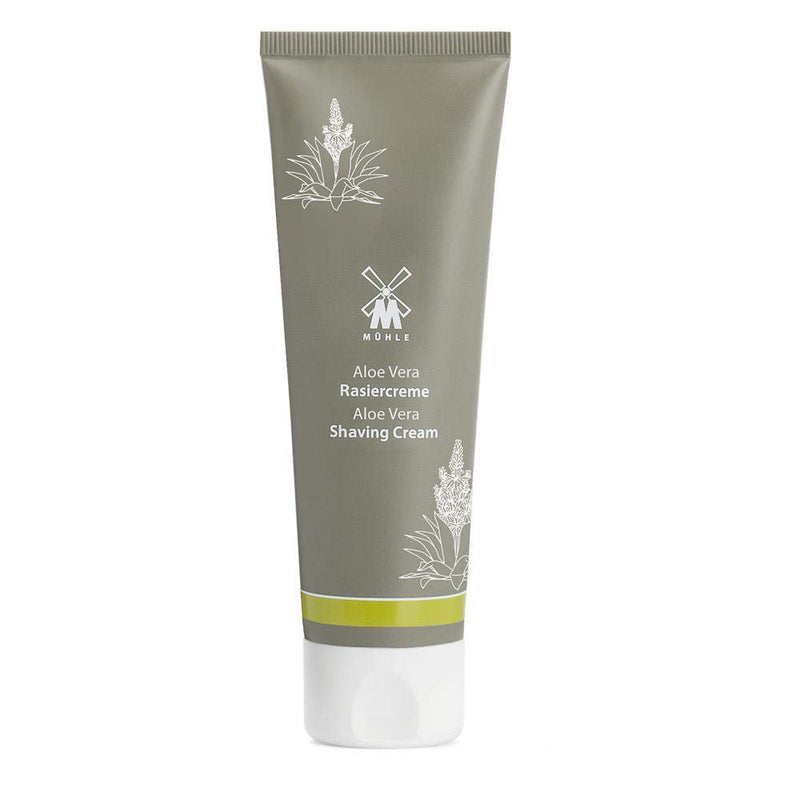 MÜHLE shaving cream - creamy foam with aloe vera for sensitive skin - gentle & nourishing - 75 ml tube - NewNest Australia