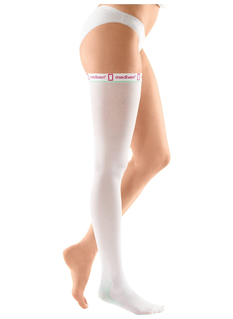 mediven thrombexin 18 thigh stocking | Medical thrombosis prophylaxis stocking with 18 mmHg | Size LX | Extra wide | Color White | Unisex | 1 stocking - NewNest Australia