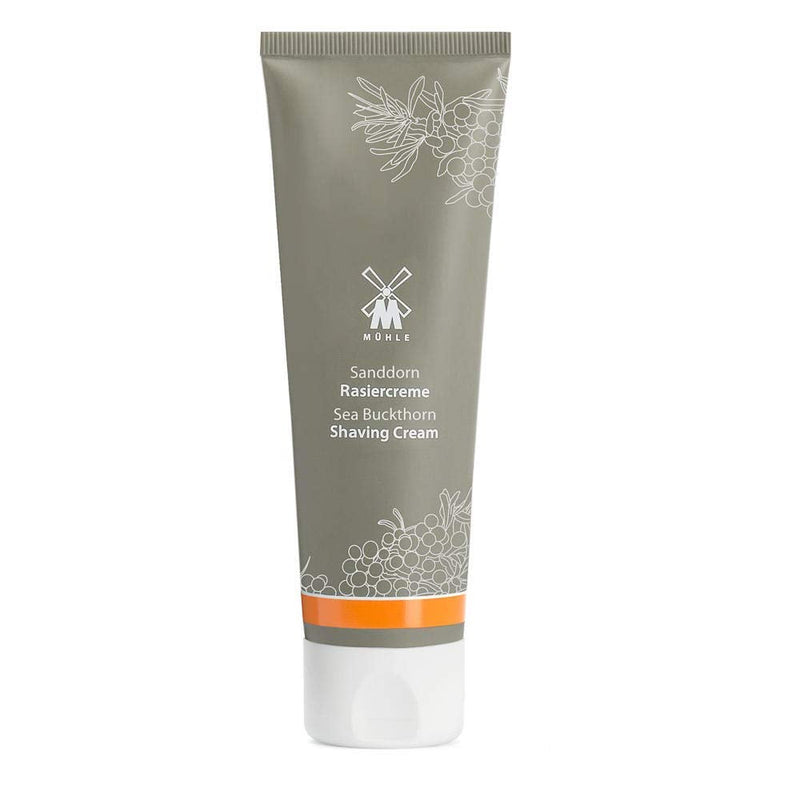 MÜHLE shaving cream - creamy foam with sea buckthorn for all skin types - fruity & fresh - 75 ml tube - NewNest Australia