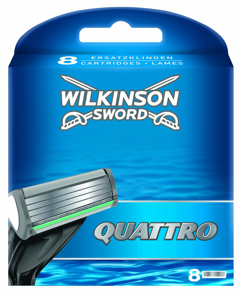 Wilkinson Sword Quattro blades, 8 pieces - NewNest Australia