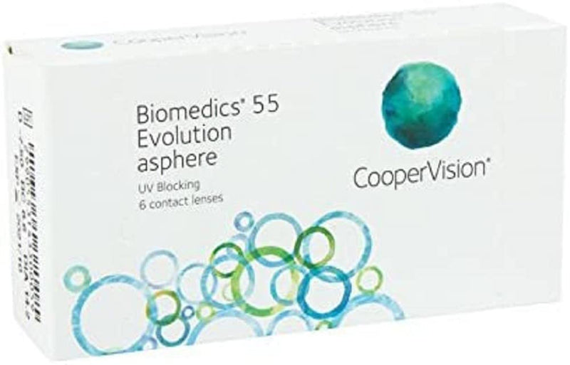 Biomedics 55 Evolution monthly lenses soft, 6 pieces / BC 8.6 mm / DIA 14.2 / -3.25 diopters -3.25 diopters - NewNest Australia