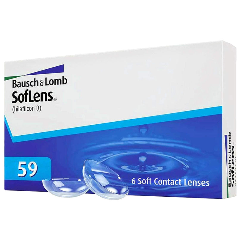 Bausch + Lomb SofLens 59 monthly lenses, spherical contact lenses, soft, pack of 6 BC 8.6 mm / DIA 14.2 / -9 diopters - NewNest Australia