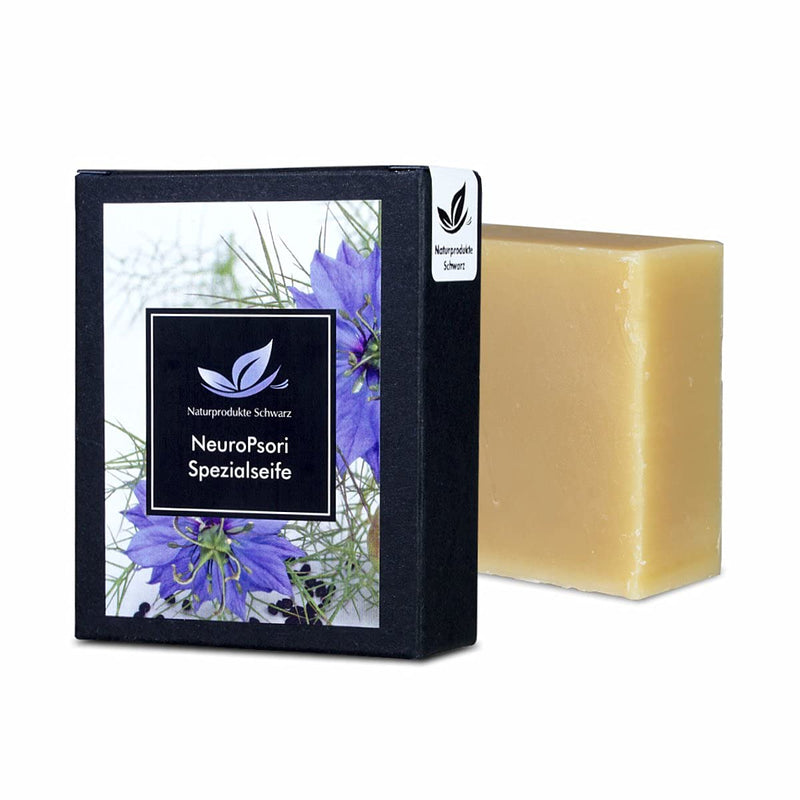 Natural Products Black - NeuroPsori Soap, skin care for neurodermatitis and psoriasis - without palm oil, 100g - NewNest Australia