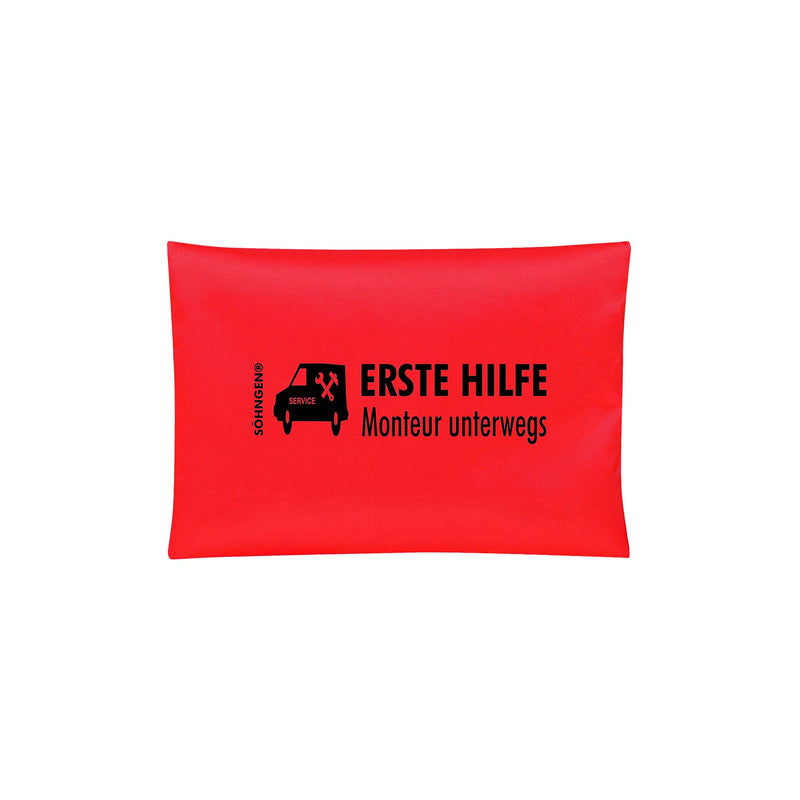 S√∂Hngen First Aid Set Fitter On The Go (Emergency Set Including Wound Plaster, Adhesive Plaster, Protective Gloves, Scissors, Tweezers, For First Aid In The Event Of Accidents And Injuries, Orange) - NewNest Australia