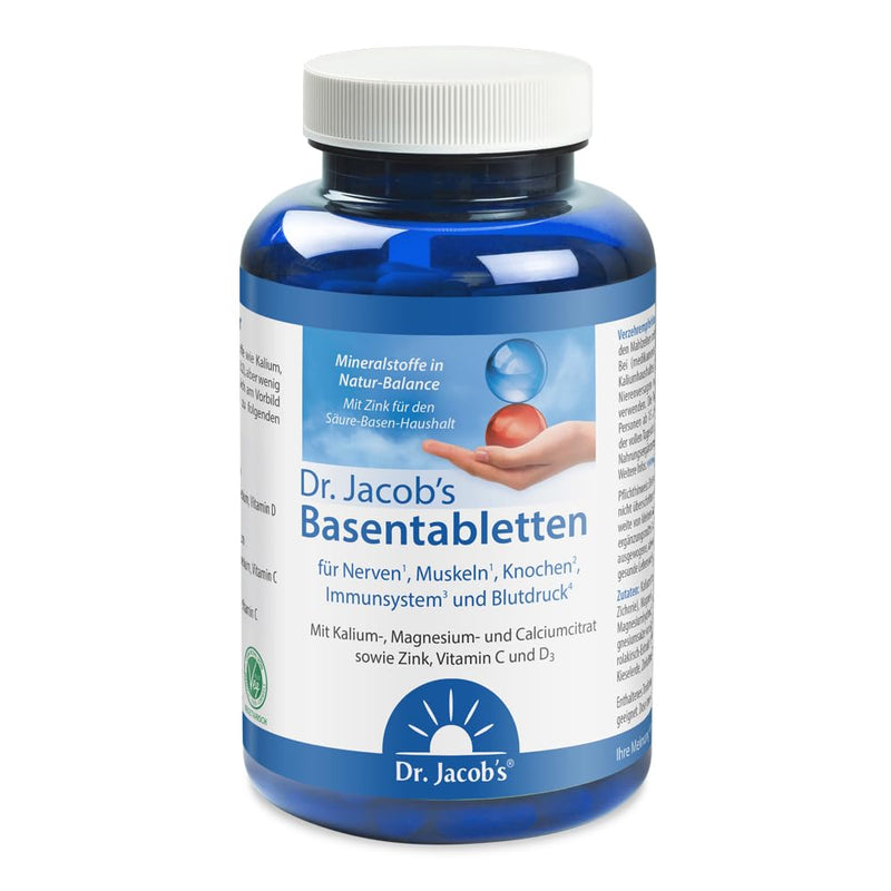 Dr. Jacob'S Base Tablets, 250 Tablets I Low In Sodium, Rich In Potassium I For Muscles, Blood Pressure¬_ And Bones¬≤ I Minerals Potassium, Calcium, Magnesium, Vitamins C And Di 31 Servings - NewNest Australia