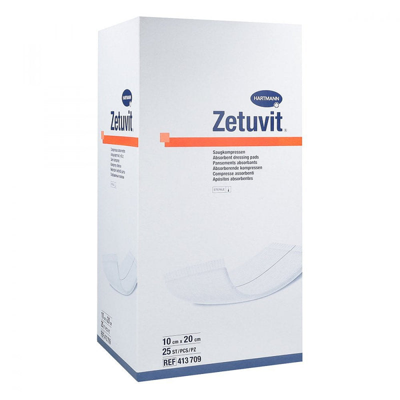 Paul Hartmann AG absorbent compress sterile 10 x 20 cm, 25 pieces white - NewNest Australia