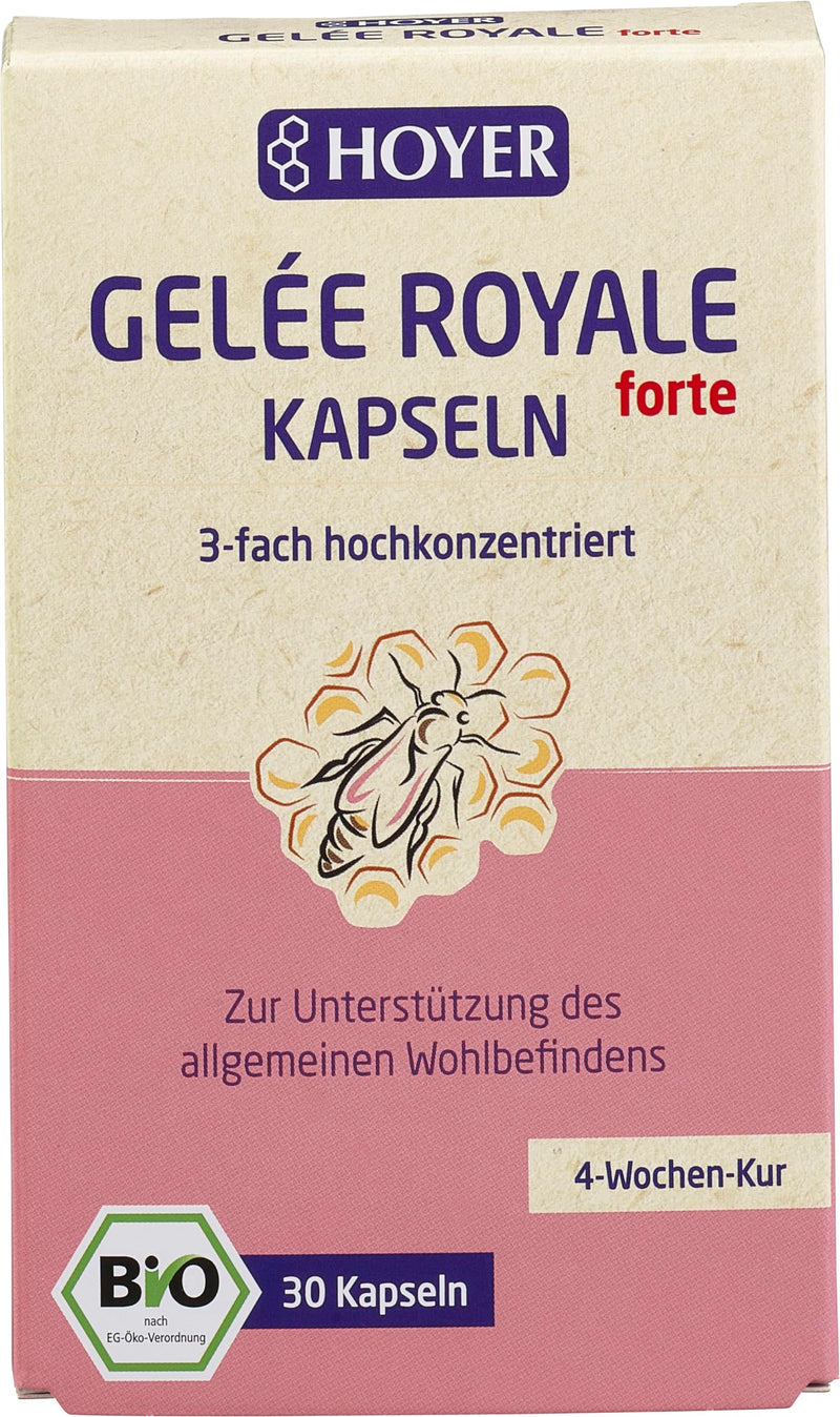 Hoyer Jelly Royal FORTE capsules 30 capsules, pack of 1 (1 x 12.2 g) - organic - NewNest Australia
