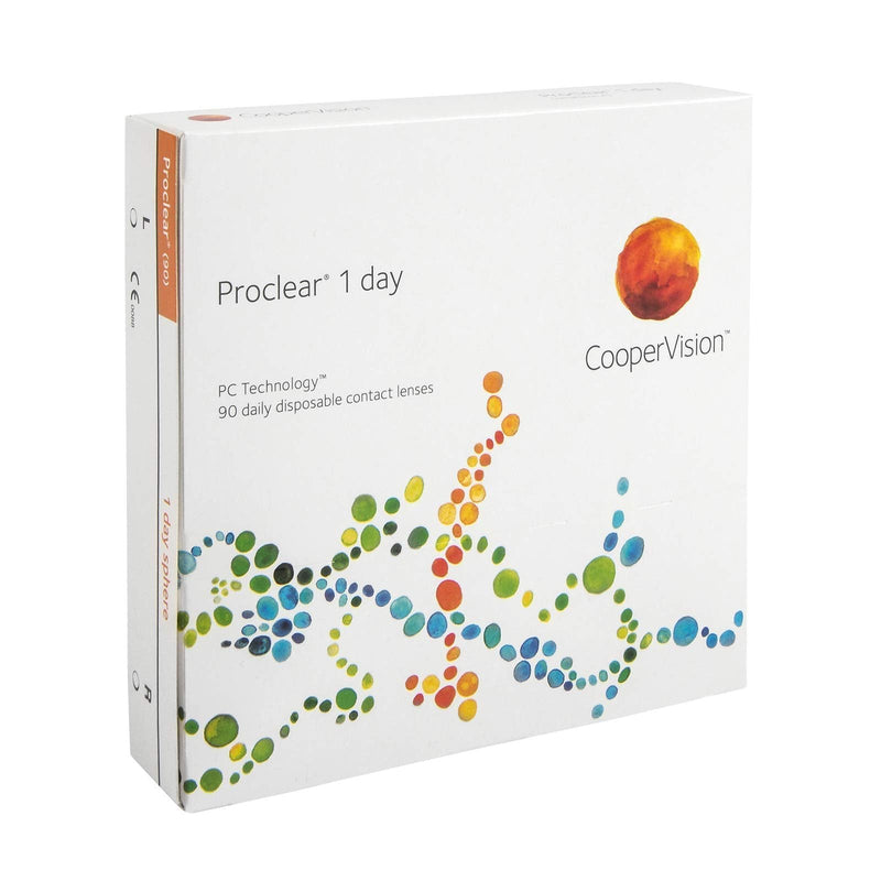 Proclear 1 Day daily lenses soft, 90 pieces / BC 8.7 mm / DIA 14.2 / -5.00 diopters - NewNest Australia