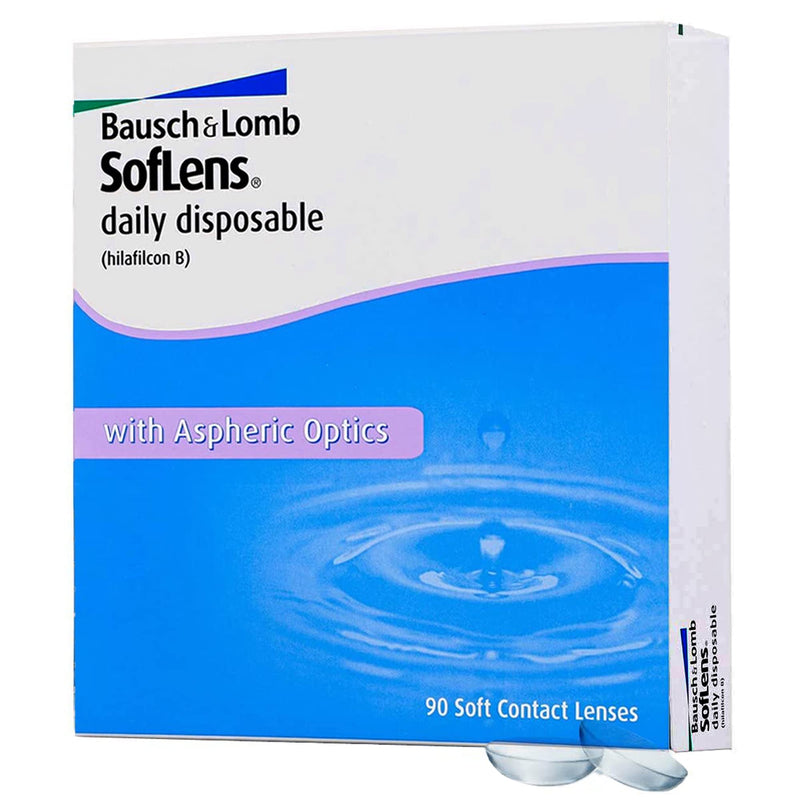 Bausch + Lomb SofLens daily disposable daily lenses, spherical contact lenses, soft, 90 pieces BC 8.6 mm / DIA 14.2 / -6 diopters -6.0 diopters 8.6 millimeters 14.2 millimeters - NewNest Australia