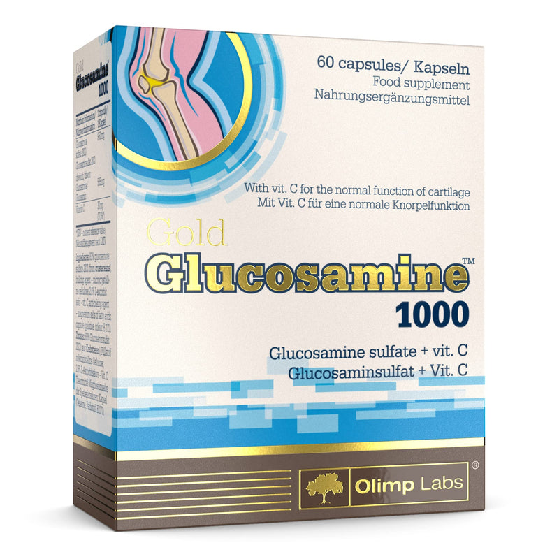 Olimp Labs - Glucosamine 1000 Gold Caps. Dietary supplement in capsule form with glucosamine sulfate and enriched with vitamin C (60 capsules) - NewNest Australia
