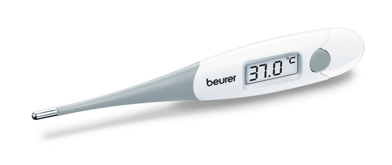 Beurer FT 15/1 digital and express body thermometer, waterproof fever thermometer, extra fast measurement, acoustic signal for fever warning, without glass, mercury-free, with storage box Measurement results in 10 seconds - NewNest Australia