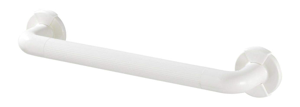 Wenko Secura Wall Grab Rail 43 Cm Long For Secure Hold In The Bathroom Such As Shower, Bathtub And Toilet, Sturdy Grab Bar For Drilling, Made Of Sturdy Plastic, 43 X 7 X 8 Cm, White - NewNest Australia