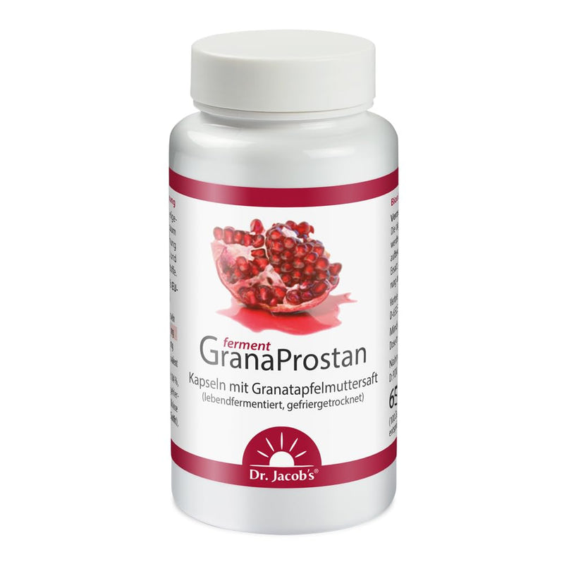 Dr. Jacob's Granaprostan Ferment 100 capsules I high bioavailability I pomegranate mother juice extract, live fermented, freeze-dried - NewNest Australia