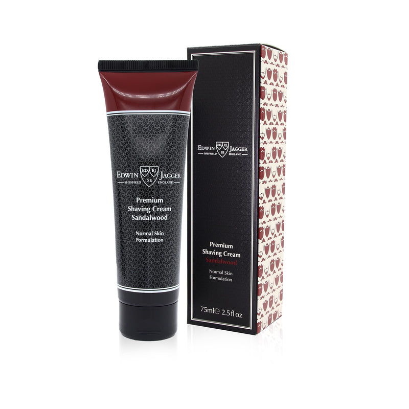 Edwin Jagger Premium Shaving Cream | Ideal for sensitive skin | Natural & Organic | Sandalwood 75ml - NewNest Australia
