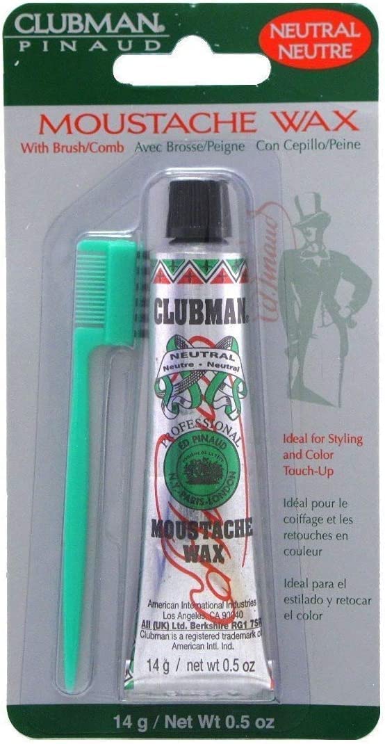 Clubman Pinaud Mustache Wax Hang Pack - Neutral - NewNest Australia