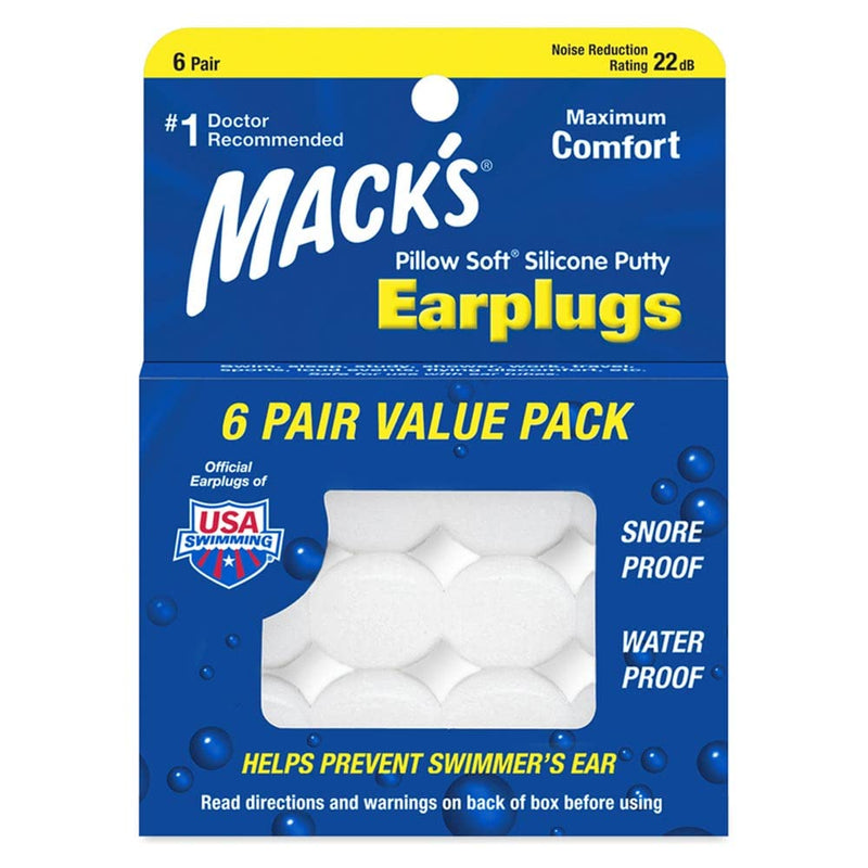 MACK'S Pillow Soft Silicone Earplugs, 6 Pairs 12 Pieces (Pack of 1) Parents - NewNest Australia