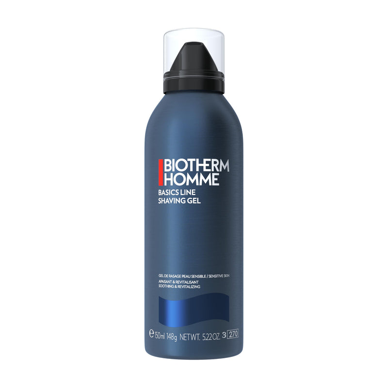 Biotherm Homme Basic Line Shaving Gel, soothing shaving gel for men, self-foaming gel with nourishing formula, all skin types, for a gentle and close shave, 150 ml - NewNest Australia