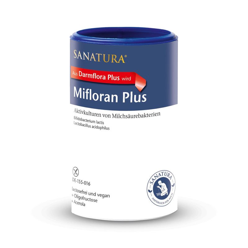 Sanatura Mifloran Plus (Previously: Darmflora Plus) ‚ 200 G ‚ Lactic Acid Bacteria With 12 Billion Cfu Per Daily Dose ‚ Combined With Vitamin C From Acerola And Oligofructose ‚ Vegan And Lactose-Free - NewNest Australia