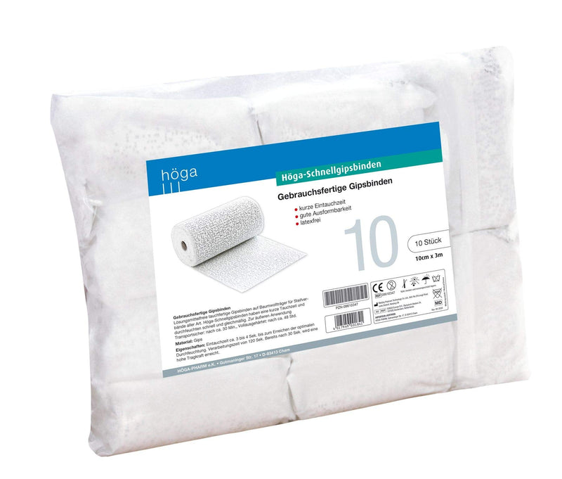 H√∂Ga Quick Plaster Bandages, Ready-To-Use Plaster Bandages, 10 Cm X 3 M, 5 X 2 Pieces In Box, For All Types Of Bone Fractures - Ideal For Crafts And Modeling, Pack Of 10 (1 Pack) - NewNest Australia