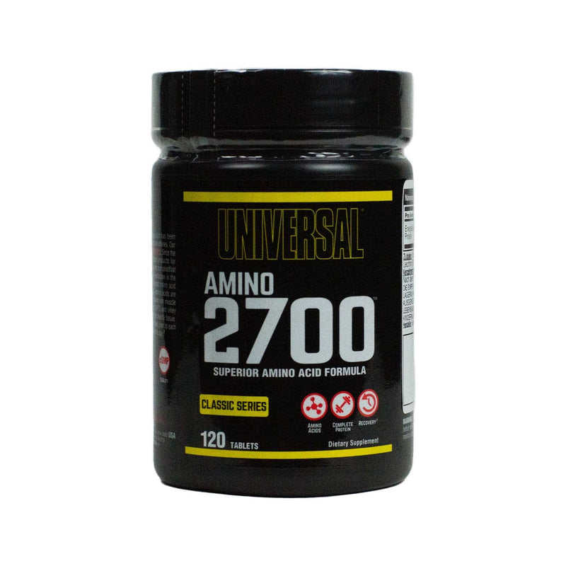 Universal Nutrition Amino 2700 Contains Highly Effective L-Form Amino Acid Supplement & Peptide-Bound Amino Acids, For Building Strength & Increasing Lean Muscle Mass, 120 Tablets - NewNest Australia