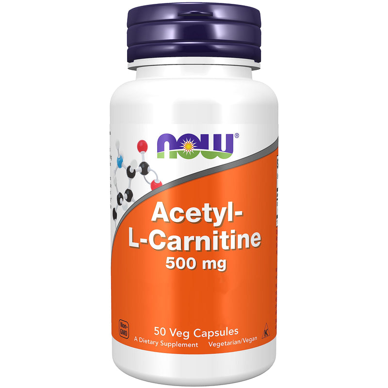 Now Foods, Acetyl-L-Carnitine, 500 mg, 50 vegan capsules, laboratory tested, amino acid, gluten-free, soy-free, vegetarian 50 pieces (pack of 1) 43.02 - NewNest Australia