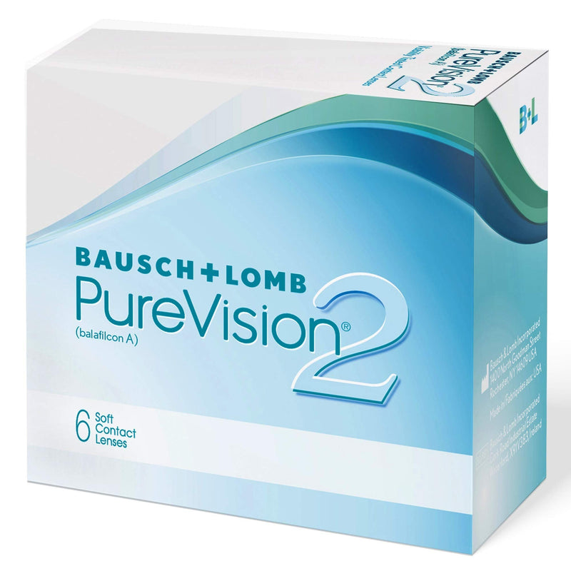 Bausch + Lomb PureVision 2 monthly lenses, very thin spherical contact lenses, soft, 6 pieces / BC 8.6 mm / DIA 14 / -1 75 diopters (pack of 1) -1.75 diopters 8.6 millimeters 14 millimeters - NewNest Australia