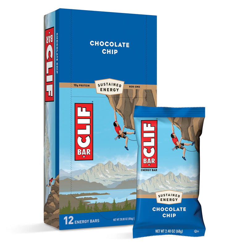 Clif Bar Energy Bar Chocolate Chip, pack of 12 (12 x 68 g) 12 pieces (pack of 1) - NewNest Australia