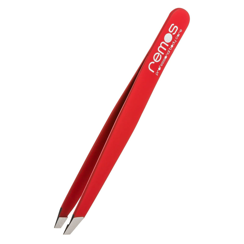 Remos Eyebrow Tweezers Made Of Stainless Steel - Red Tweezers Remove The Finest And Shortest Hairs - Suitable For Eyebrows, Beards And Hair - High Quality Red - NewNest Australia