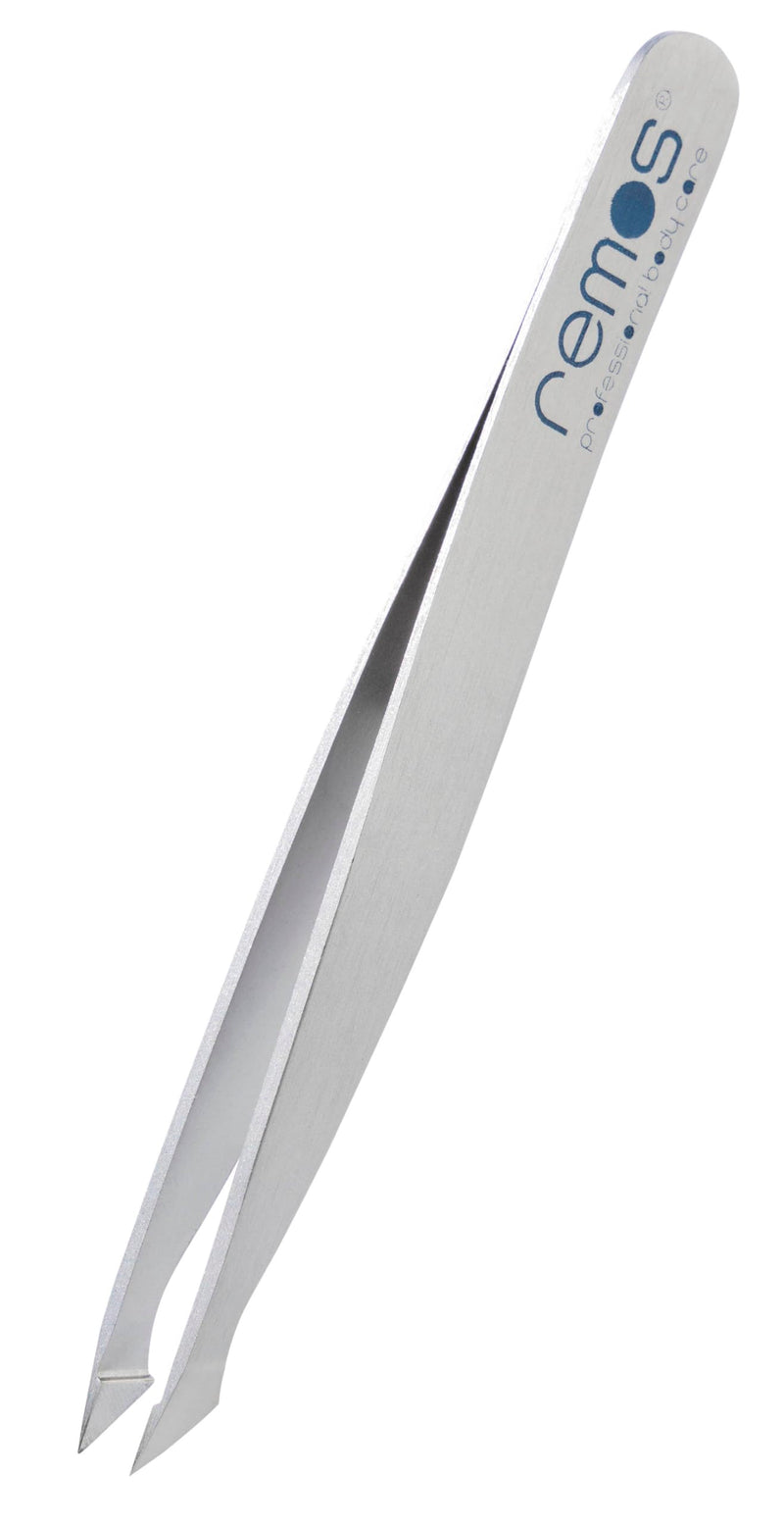 REMOS combination tweezers stainless steel [INOX] 9.5 cm - 2-in-1 for splinters - hair satin - NewNest Australia