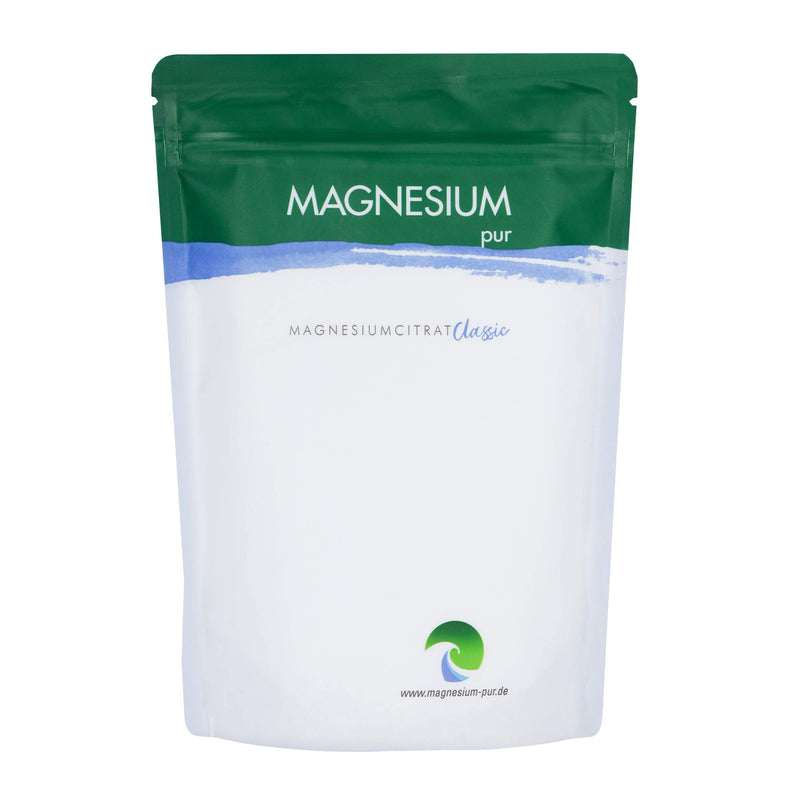 Magnesium-Pur Powder 500g refill bag pure magnesium citrate powder, highly bioavailable, vegan, without additives - NewNest Australia