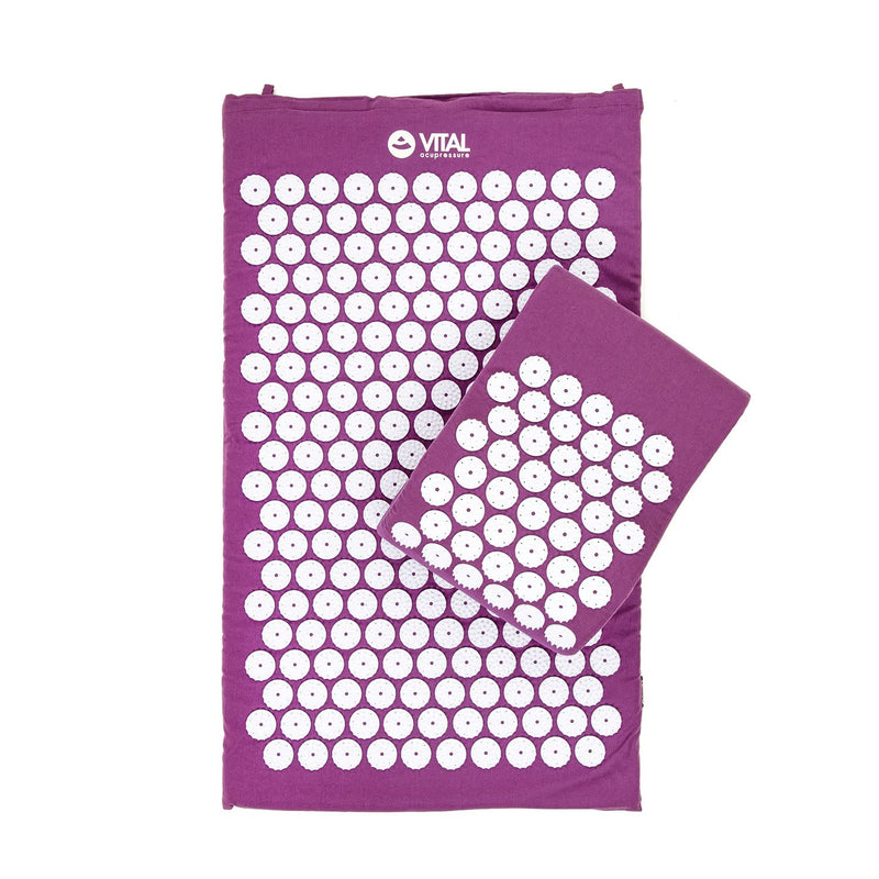 Acupressure Set Vital: Acupressure Mat (74 X 44 Cm) And Acupressure Pillow In A Great Value Set, Revitalizing Mat For The Back And Pillow For The Neck, Soothing Relaxation Mat And Pillow - NewNest Australia
