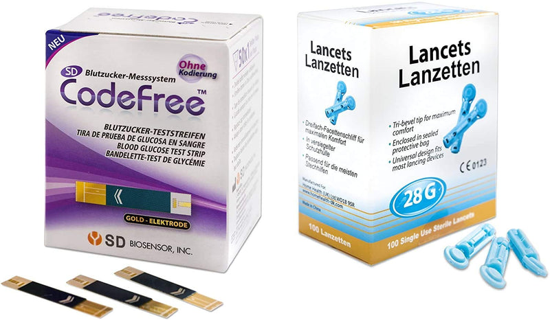 SD Codefree Blood Glucose Test Strips Pack of 50 - NewNest Australia